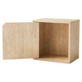 Linsay Geo Single Cube Storage with Door, Natural